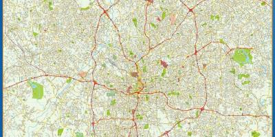 Rua mapa de Atlanta