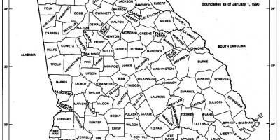 Georgia state mapa