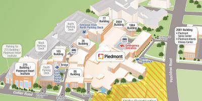 Piemonte hospital mapa