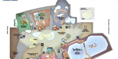 Aquário Da Geórgia Mapa