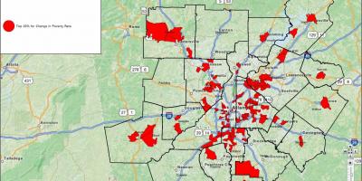 Crime mapa de Atlanta