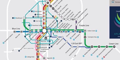 Estação ferroviária de MARTA mapa