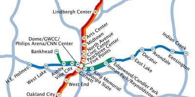 Mapa de Atlanta