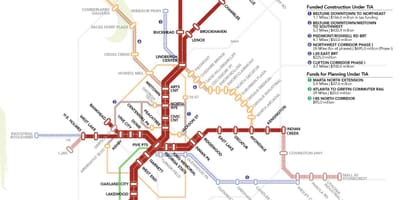 MARTA mapa do sistema de
